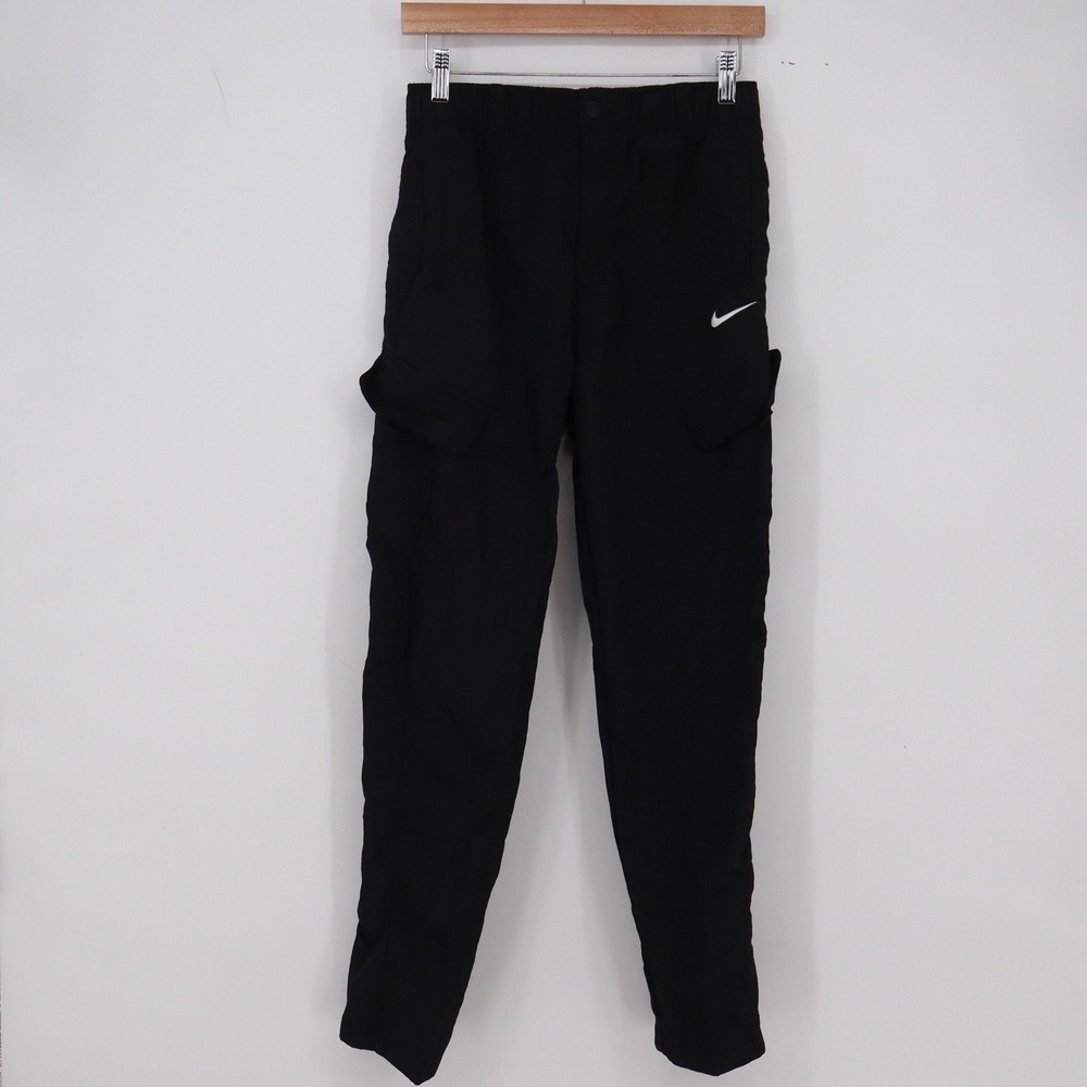 Nike Cargo Pants Mens XL Sportswear Black Tapered Nylon Utility Excellent